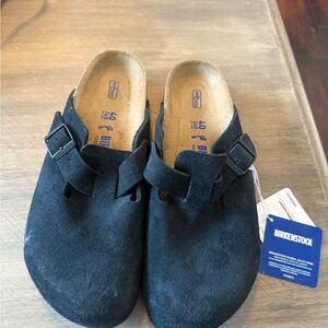 Birkenstock Black Suege Boston Clogs EUR 40 - Please Read 👇